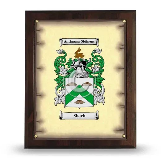 Shach Coat of Arms Plaque