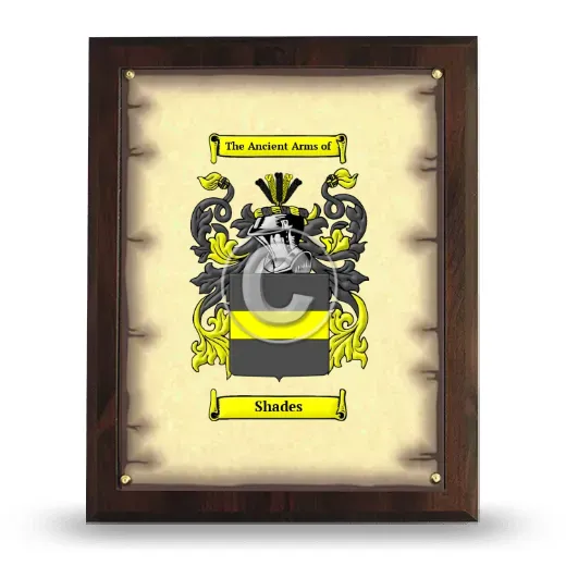 Shades Coat of Arms Plaque