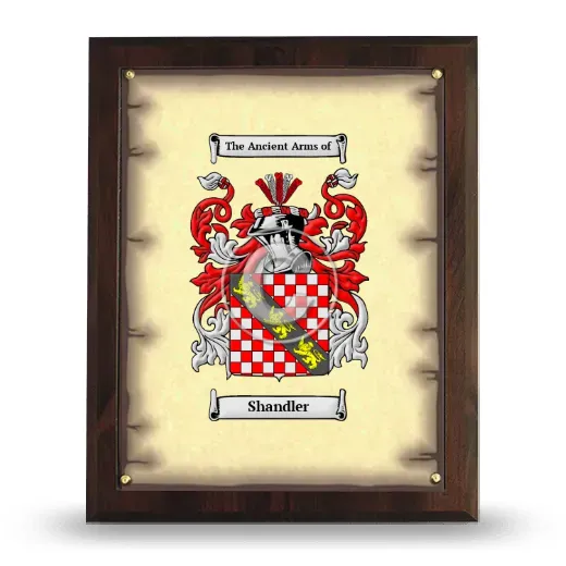 Shandler Coat of Arms Plaque