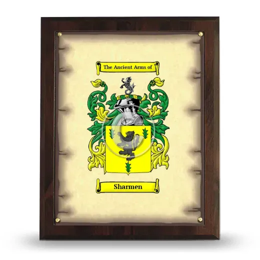 Sharmen Coat of Arms Plaque