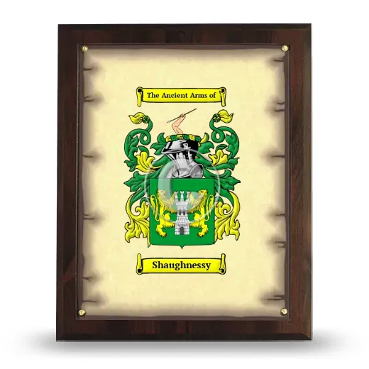 Shaughnessy Coat of Arms Plaque