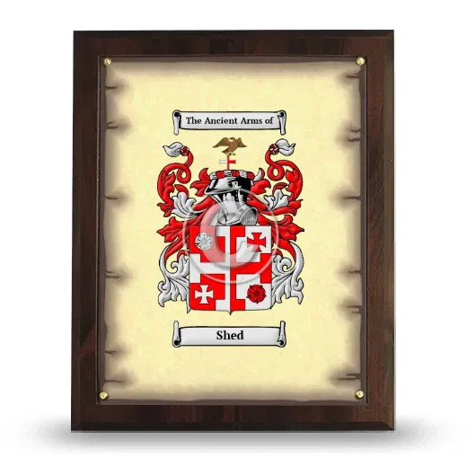 Shed Coat of Arms Plaque