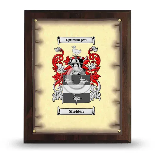 Shelden Coat of Arms Plaque