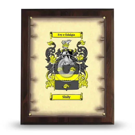 Shily Coat of Arms Plaque