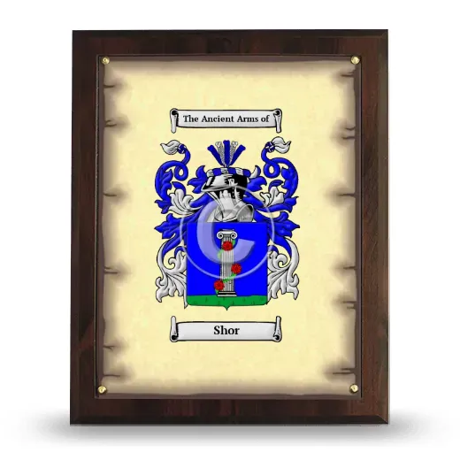 Shor Coat of Arms Plaque