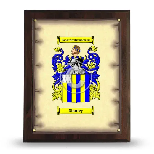 Shorley Coat of Arms Plaque