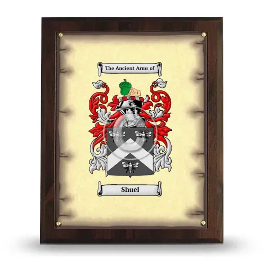 Shuel Coat of Arms Plaque