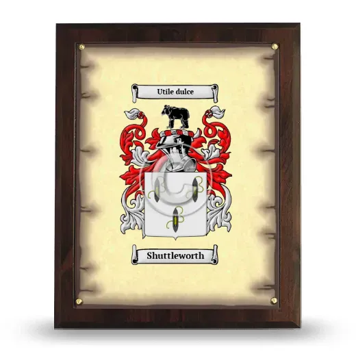 Shuttleworth Coat of Arms Plaque
