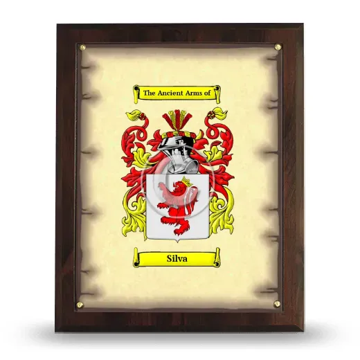 Silva Coat of Arms Plaque