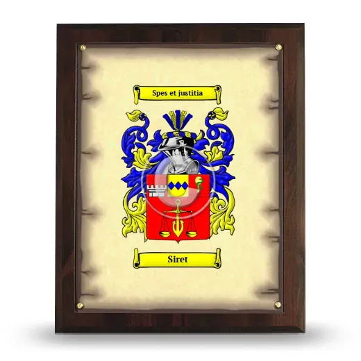 Siret Coat of Arms Plaque