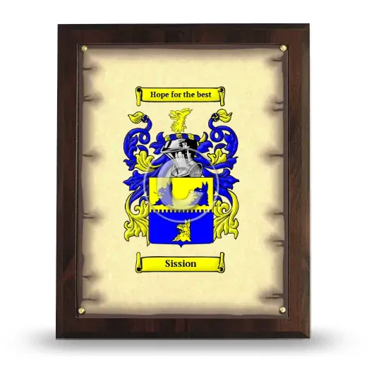 Sission Coat of Arms Plaque