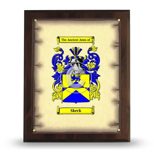 Skeck Coat of Arms Plaque