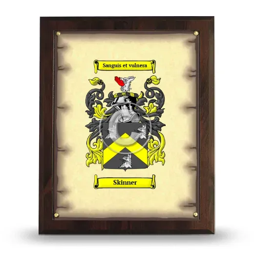 Skinner Coat of Arms Plaque