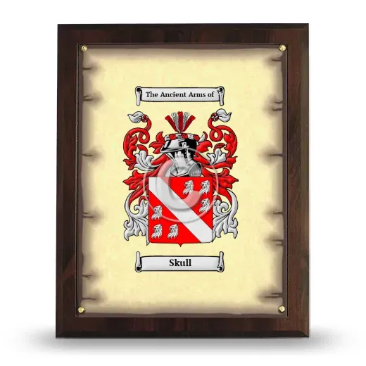 Skull Coat of Arms Plaque