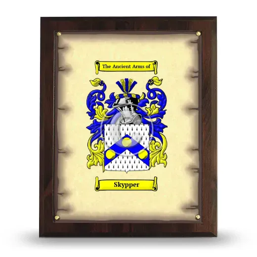 Skypper Coat of Arms Plaque