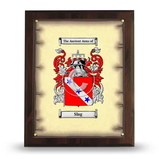 Slag Coat of Arms Plaque