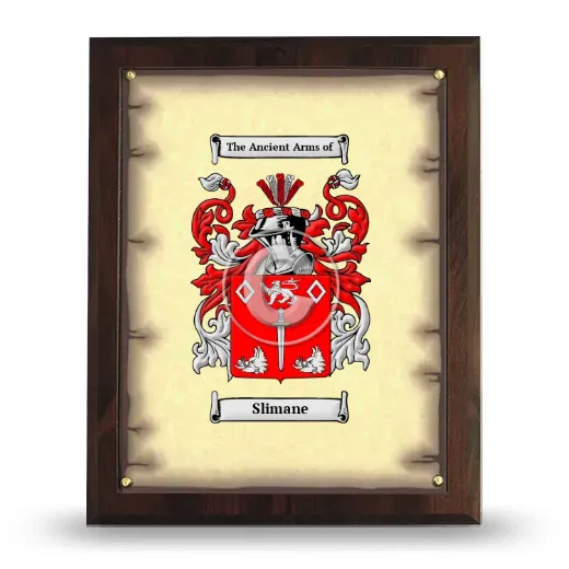 Slimane Coat of Arms Plaque