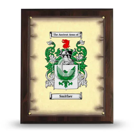 Smither Coat of Arms Plaque
