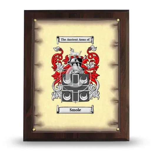 Smole Coat of Arms Plaque