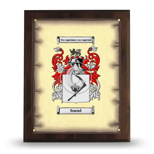 Snead Coat of Arms Plaque