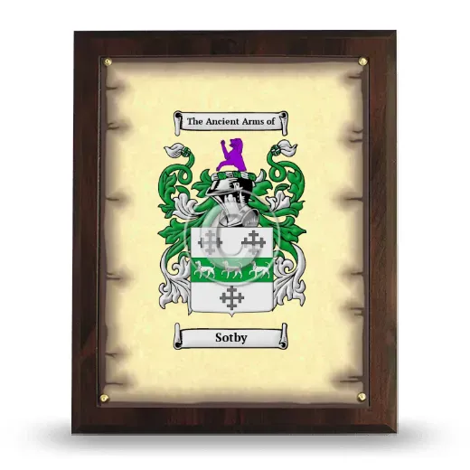 Sotby Coat of Arms Plaque