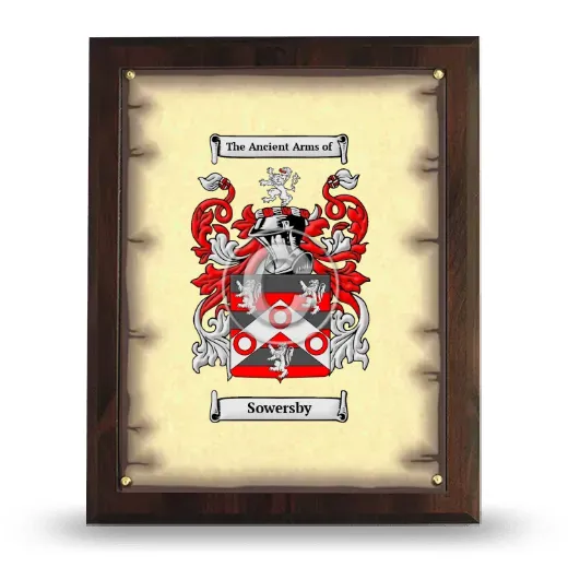 Sowersby Coat of Arms Plaque