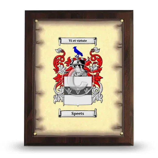Speets Coat of Arms Plaque