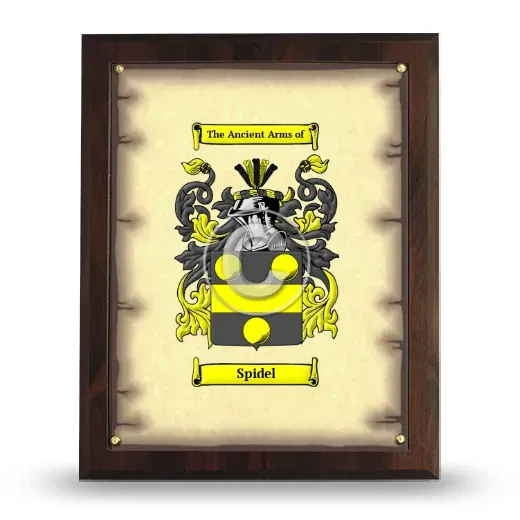 Spidel Coat of Arms Plaque