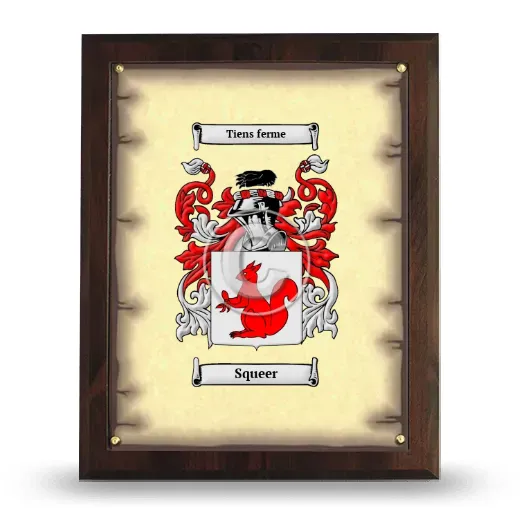 Squeer Coat of Arms Plaque
