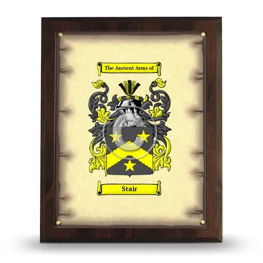 Stair Coat of Arms Plaque