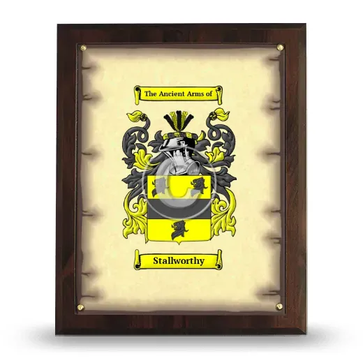 Stallworthy Coat of Arms Plaque