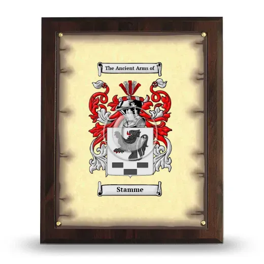 Stamme Coat of Arms Plaque