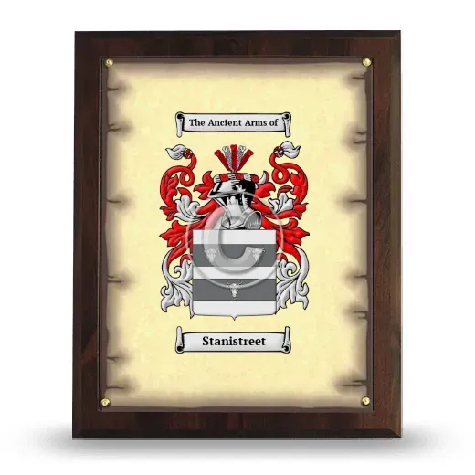 Stanistreet Coat of Arms Plaque