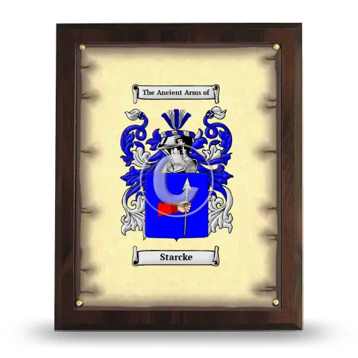 Starcke Coat of Arms Plaque