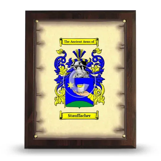 Stauffacher Coat of Arms Plaque
