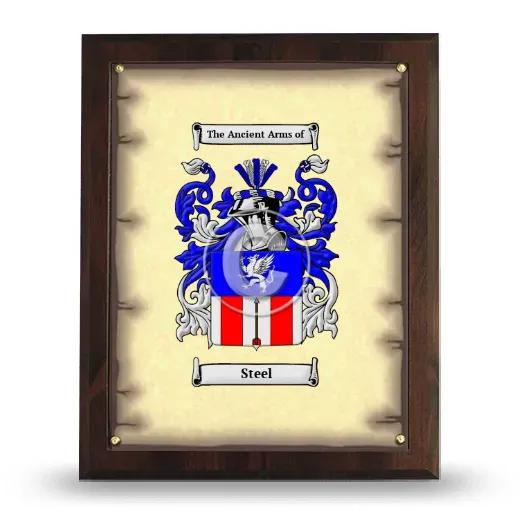 Steel Coat of Arms Plaque