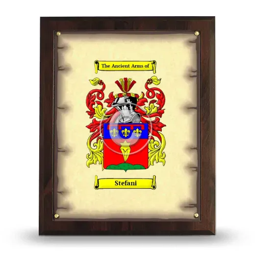 Stefani Coat of Arms Plaque