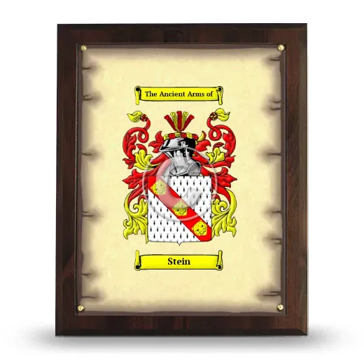 Stein Coat of Arms Plaque