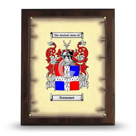 Stemmer Coat of Arms Plaque
