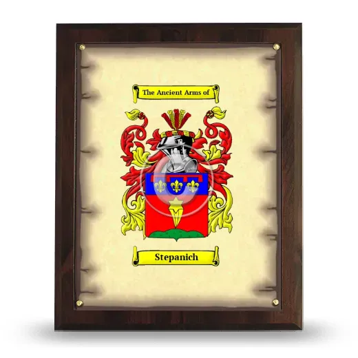 Stepanich Coat of Arms Plaque