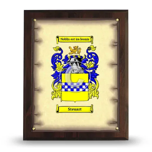 Steuart Coat of Arms Plaque