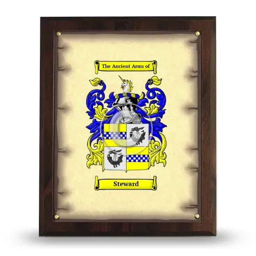 Steward Coat of Arms Plaque
