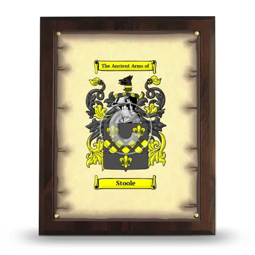 Stoole Coat of Arms Plaque