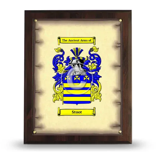 Stoot Coat of Arms Plaque