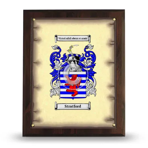 Stratford Coat of Arms Plaque