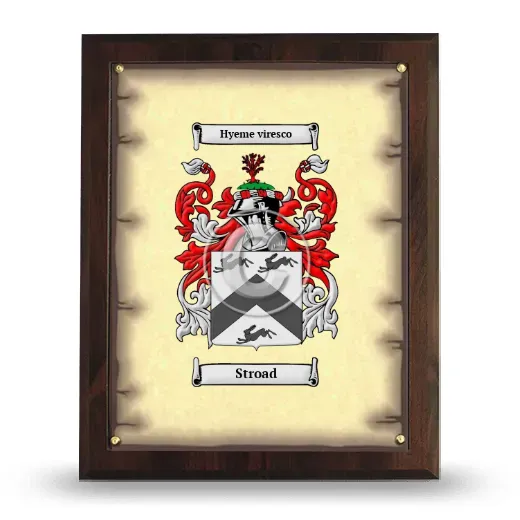 Stroad Coat of Arms Plaque