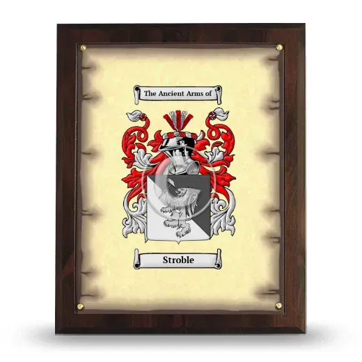 Stroble Coat of Arms Plaque