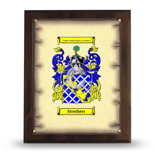 Struthers Coat of Arms Plaque