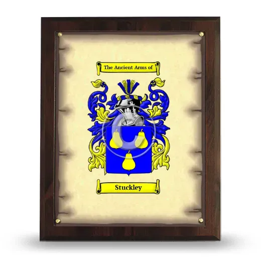 Stuckley Coat of Arms Plaque