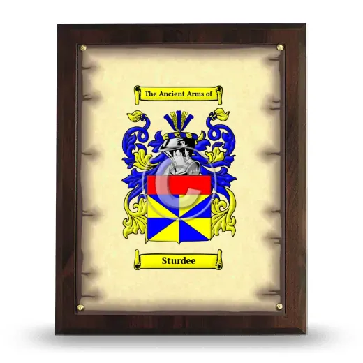 Sturdee Coat of Arms Plaque